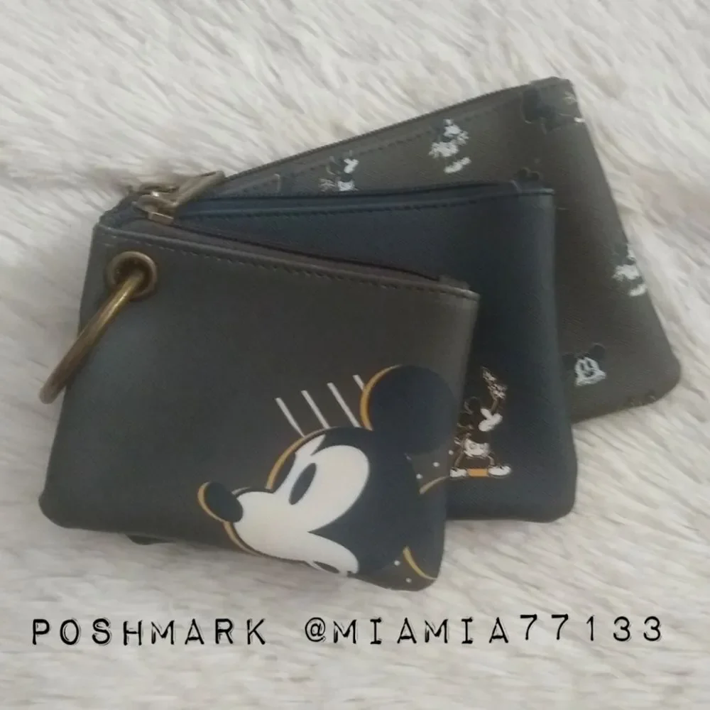 Loungefly Disney Mickey Mouse Spooked Mini Backpack and Coin Pouches